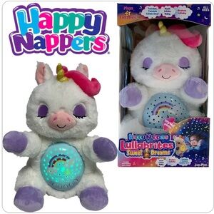 Happy Nappers Lullabrites Sweet Dreams 12 Inch Interactive Unicorn - New